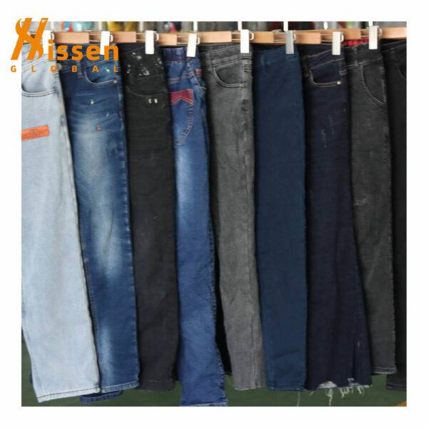 Wholesale Used Lady Winter Jeans with Fur (4)