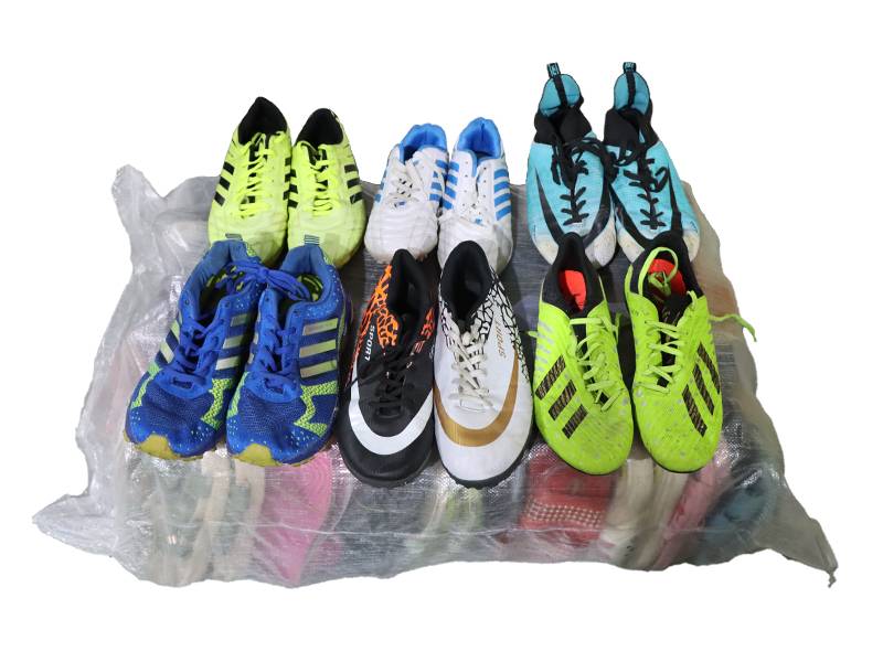 Expert sorters handpick top-quality football shoes 