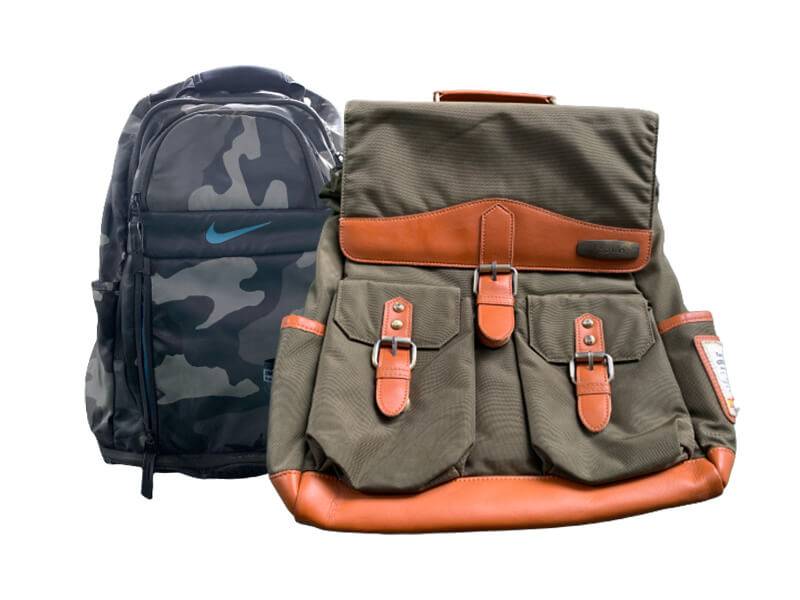 from leather backpacks to backpacks with camo designs, we have it all