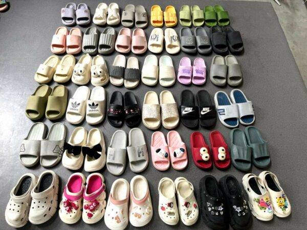 used mix slippers